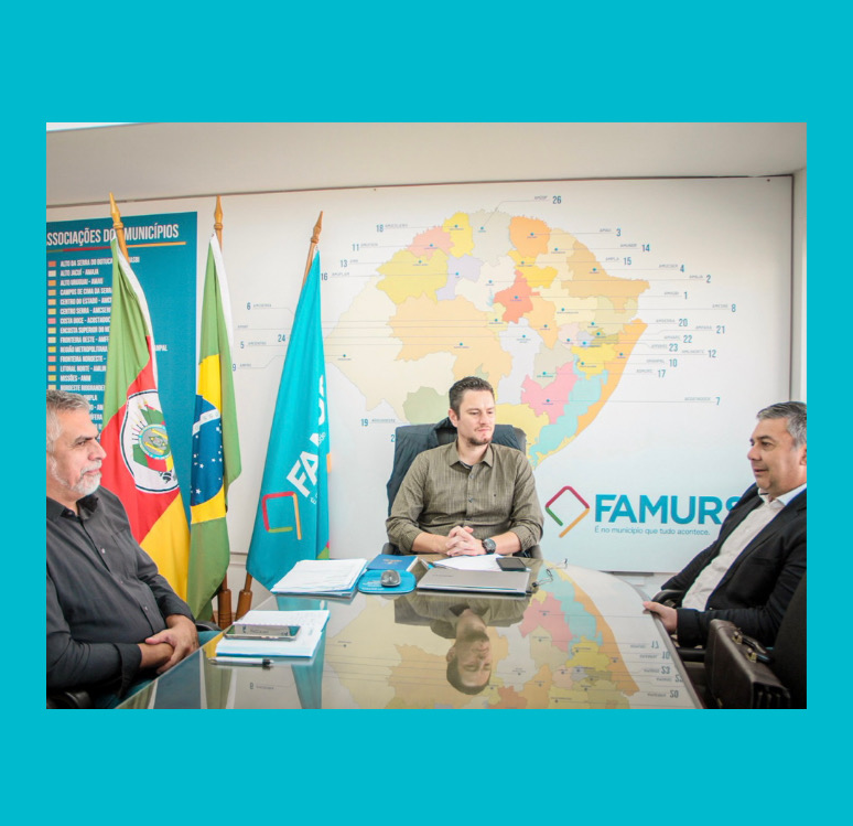 Encontro com o Presidente da Famurs e convite para a  Assembleia da AMAJA