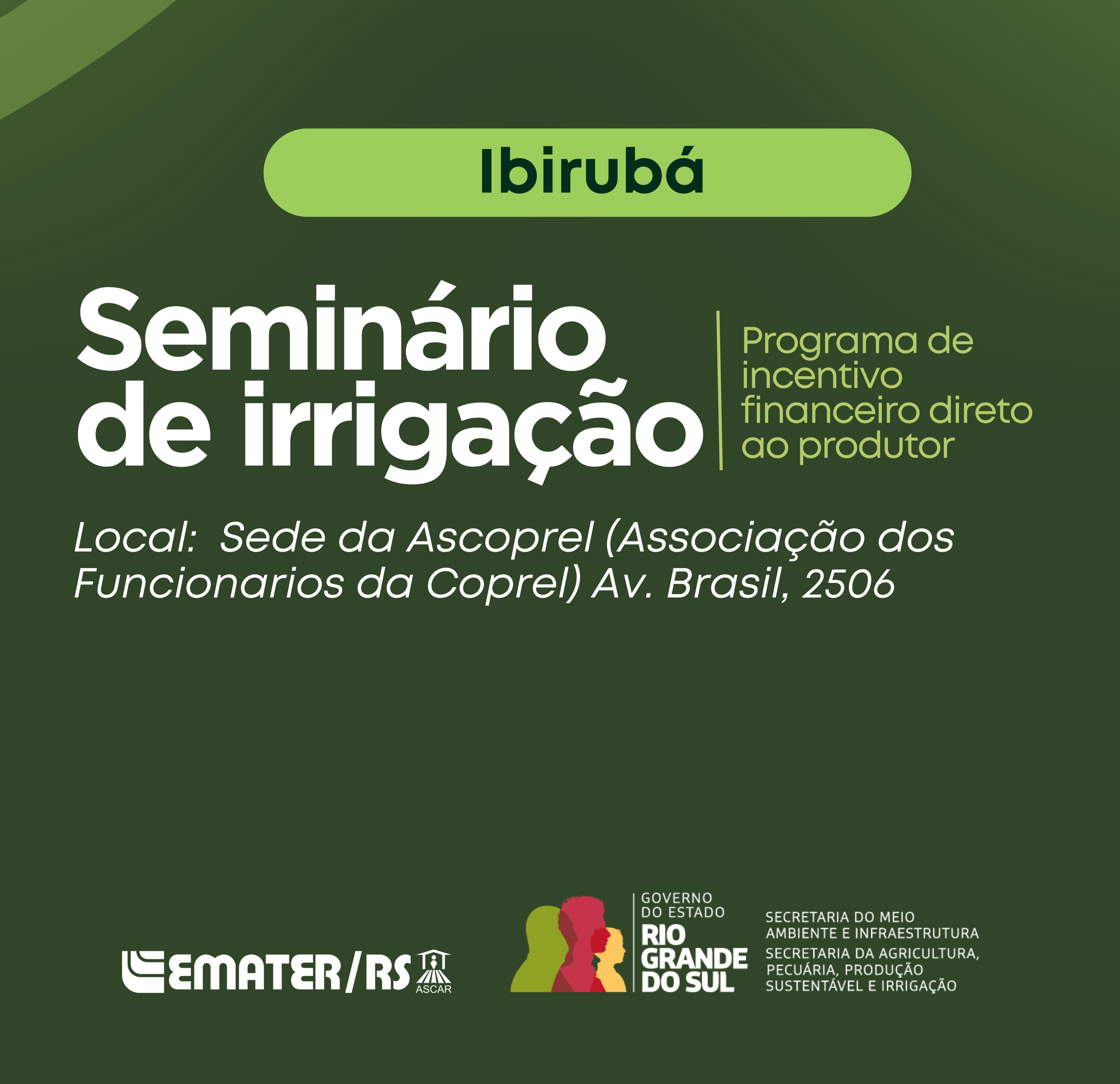 Seminário de Irrigação