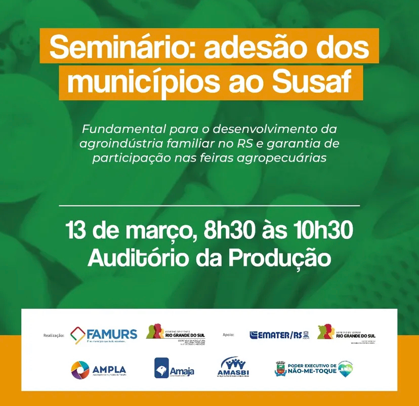 Seminário: adesão dos municípios ao Susaf